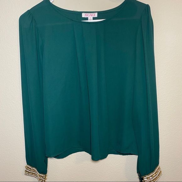 Jeweled chiffon top. - Picture 4 of 4